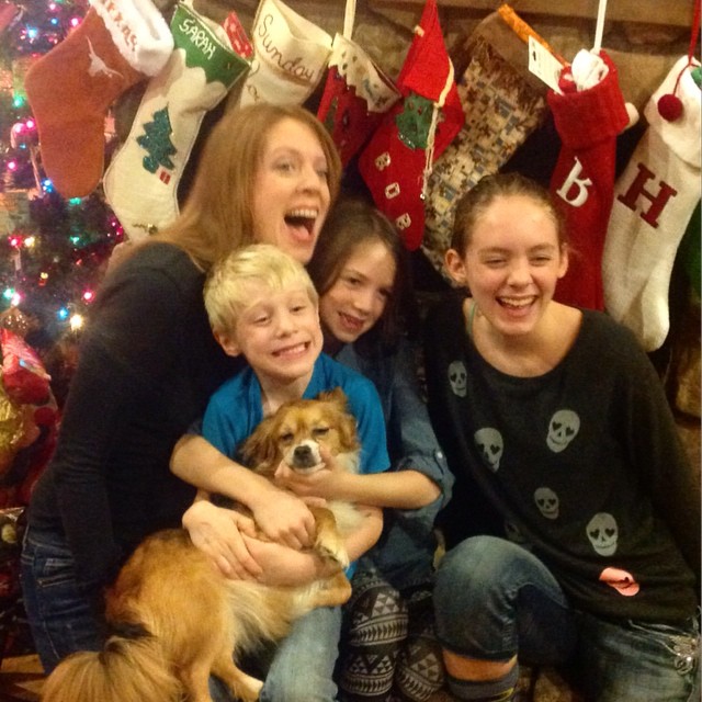 family picture during holidays